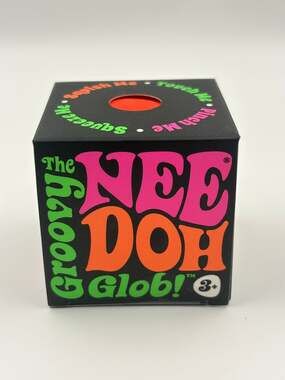 NeeDoh The Groovy Glob Squishy Stress Ball Fidget Toy Schylling Orange NIB